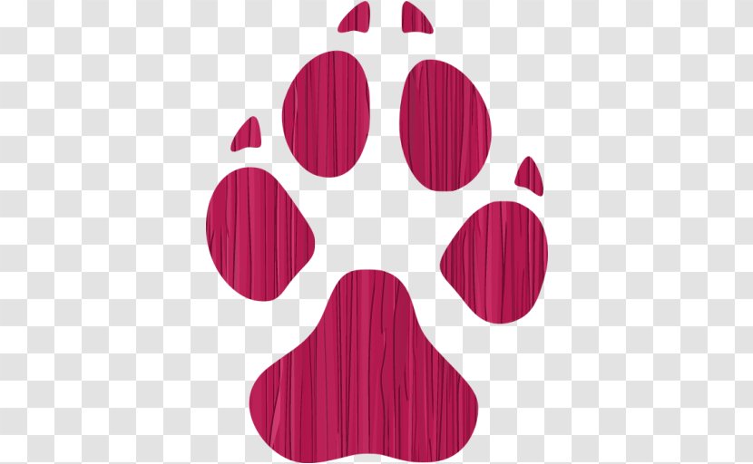 Dog Cat Paw Clip Art Footprint - Pink Transparent PNG