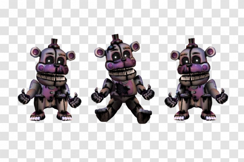 Five Nights At Freddy's 4 Animatronics Nightmare Jump Scare Endoskeleton - Figurine - New Spring Transparent PNG