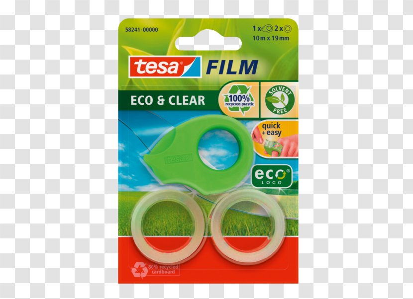 Adhesive Tape Dispenser TESA SE Box-sealing - Blister Pack - Eco Transparent PNG