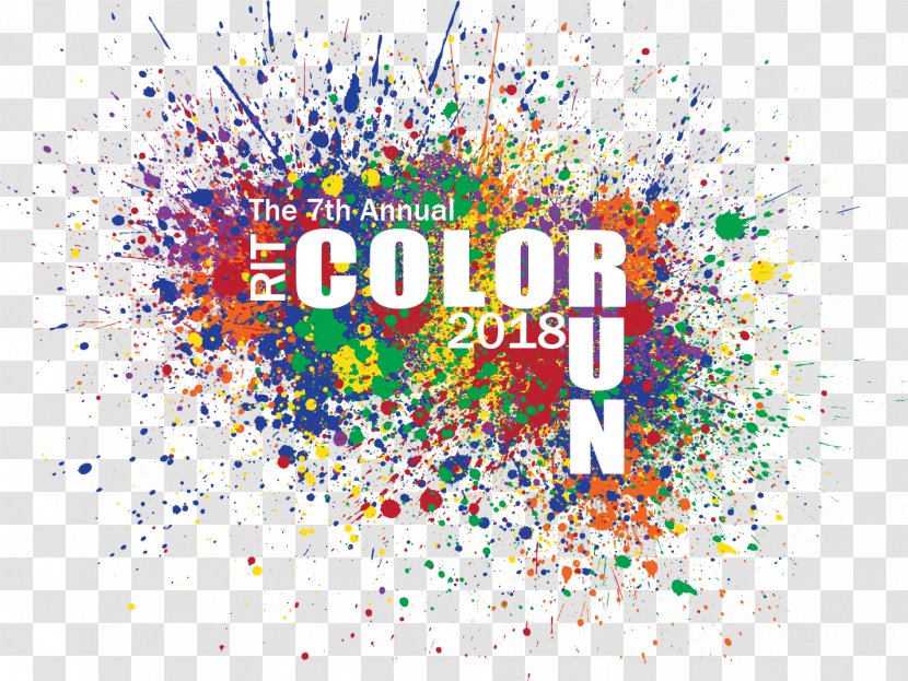 The Color Run Image Logo Rochester Institute Of Technology - Running Transparent PNG