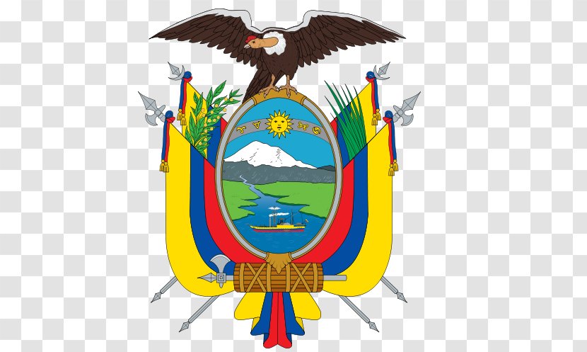 Coat Of Arms Ecuador Flag National Symbols Consulate General - Yellow - Guayas River Transparent PNG