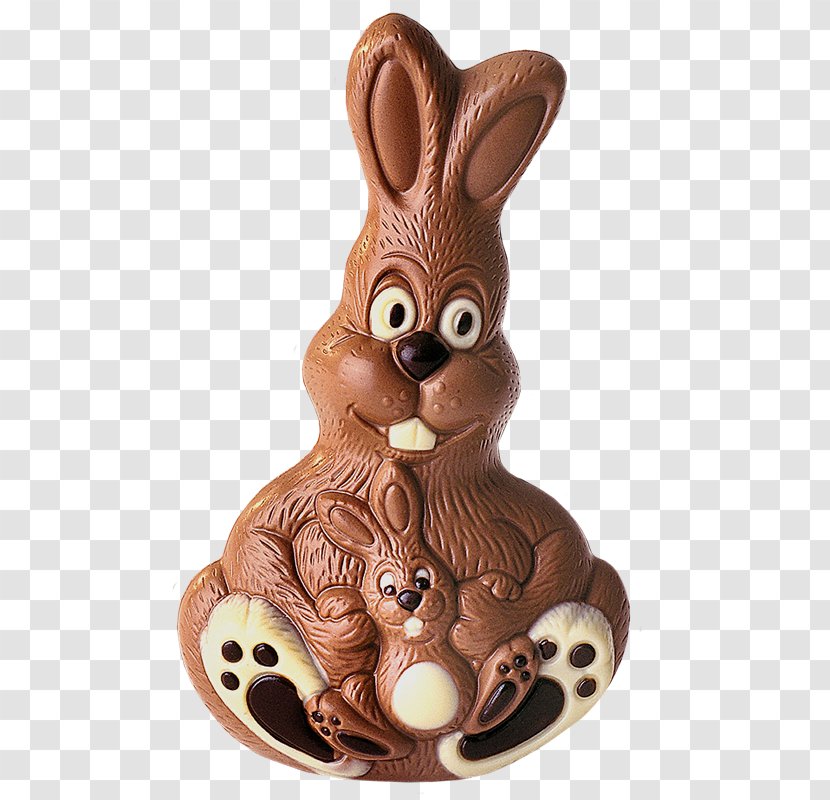Easter Bunny Chocolate Figurine Transparent PNG