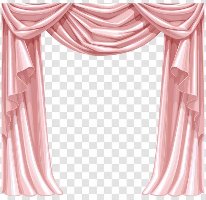 Window Theater Drapes And Stage Curtains Clip Art - Interior Design Transparent PNG