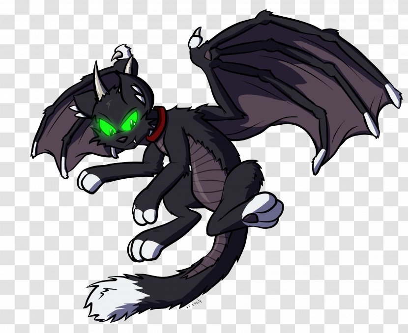 Dragon Cat Kitten Drawing Tail - Frame Transparent PNG