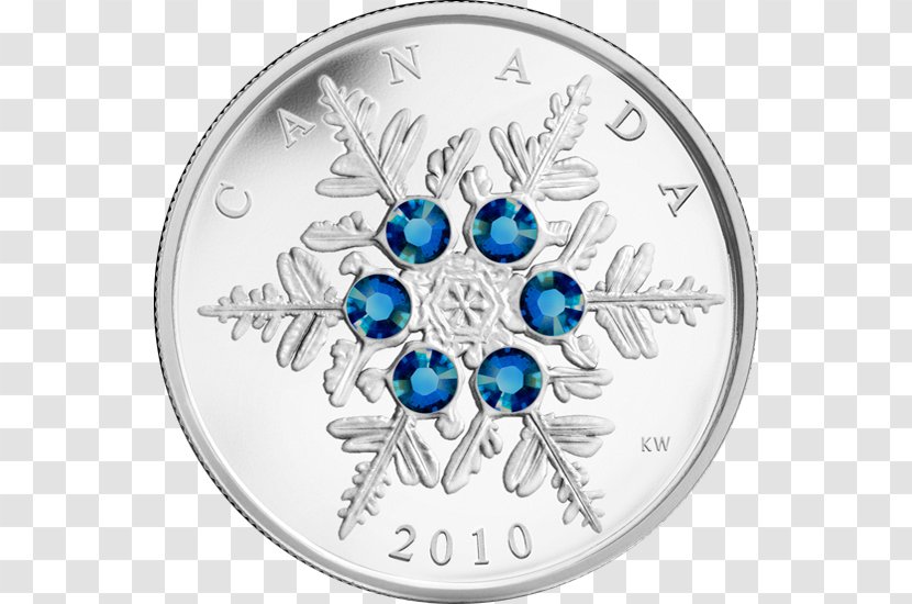 Canada Silver Coin Crystal - Christmas Ornament Transparent PNG