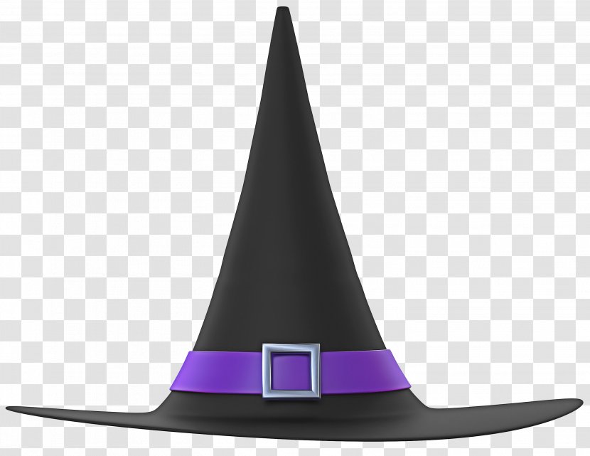 Witch Hat Violet Purple Cone - Cap Costume Accessory Transparent PNG
