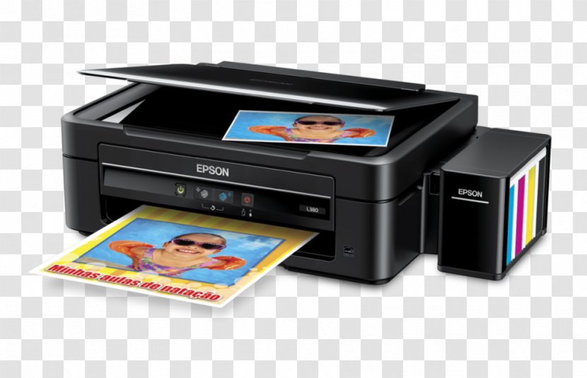 Paper Multi-function Printer Epson L380 - Laser Printing Transparent PNG