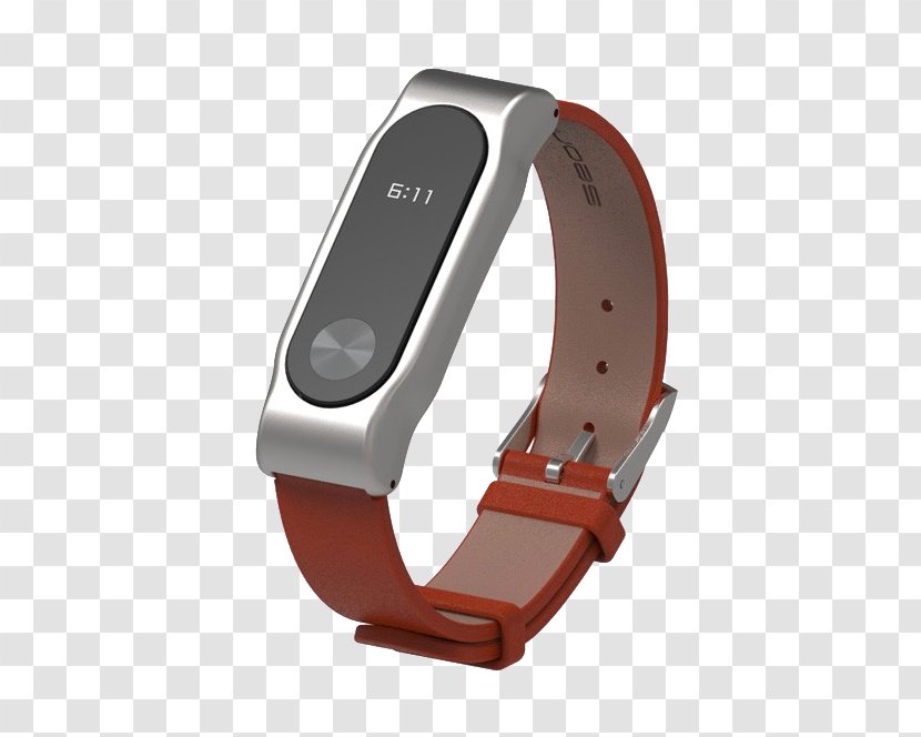 Xiaomi Mi Band 2 Strap Leather - Rubber Bands - Red Transparent PNG