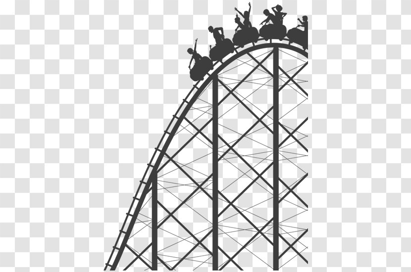 The Roller Coaster Wall Decal Trimper's Rides Amusement Park - Silhouette Transparent PNG