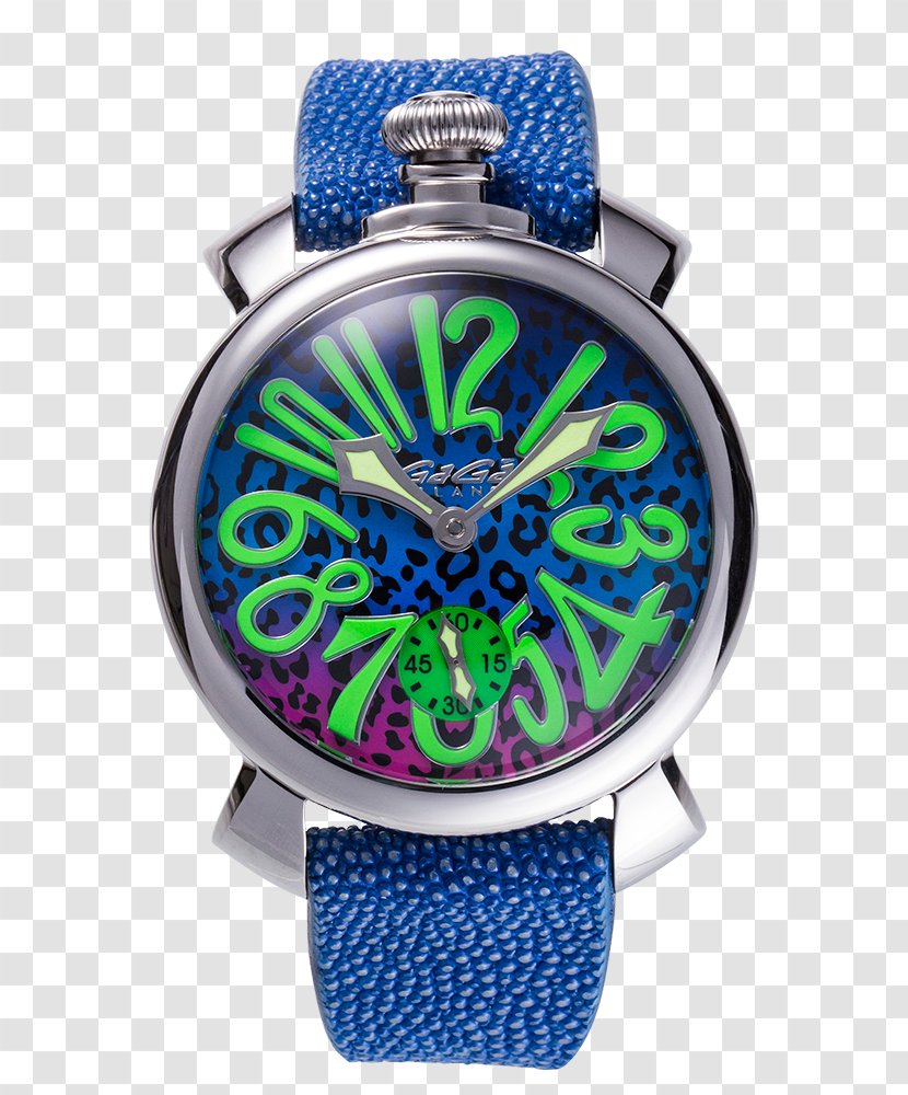 GaGà Milano Pocket Watch Clock Swiss Made - Cobalt Blue Transparent PNG