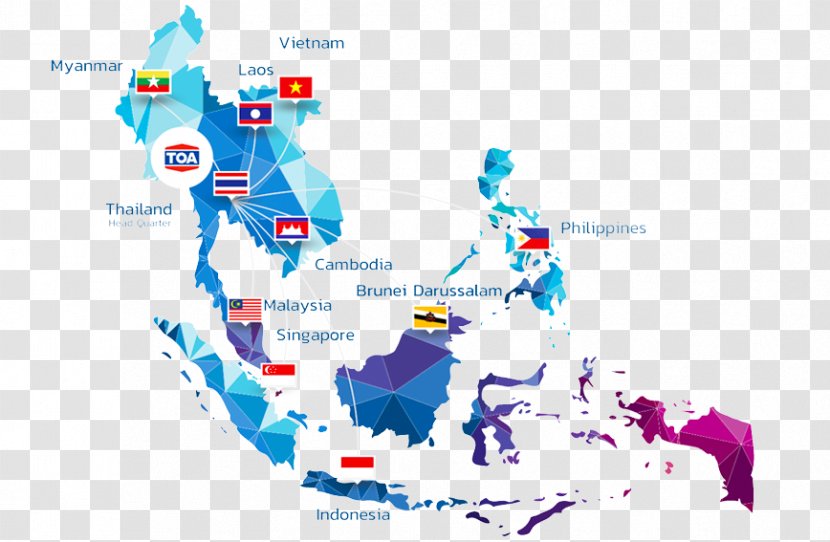 Southeast Asia World Map Vector Graphics - Google Maps Transparent PNG