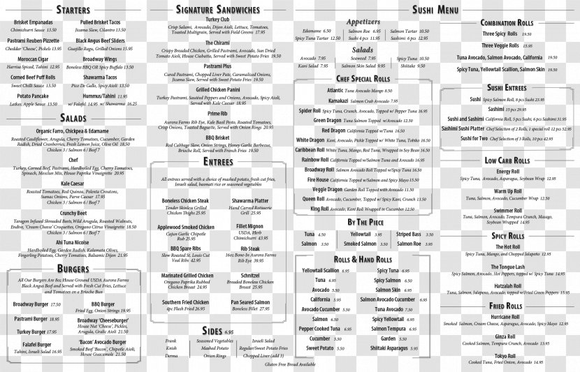 Take-out Mr. Broadway Cafe Chinese Cuisine Menu - Document - Takeout Food Transparent PNG