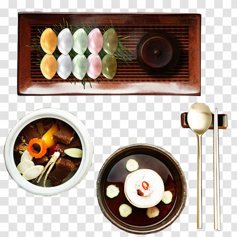 South Korea Food Cooking Chopsticks - Dish - Dessert Rice Soup Transparent PNG
