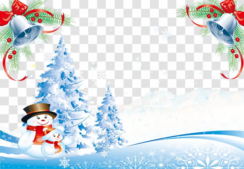 Santa Claus Christmas - Text - Bell Tree Snowman Transparent PNG
