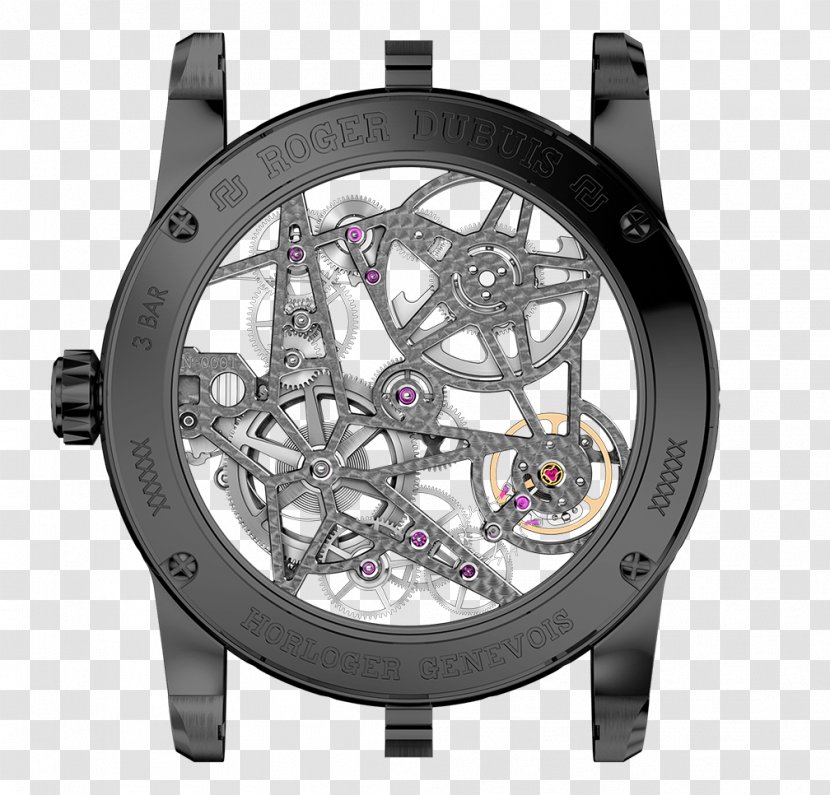 Skeleton Watch Roger Dubuis Clock Tourbillon - Horology Transparent PNG