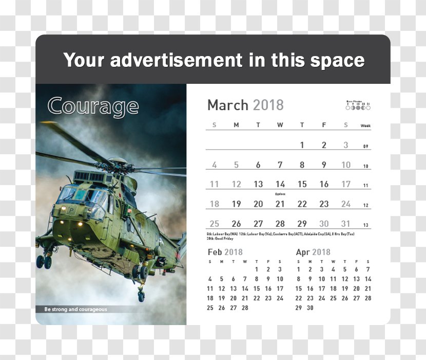 Helicopter Product Design Calendar Transparent PNG