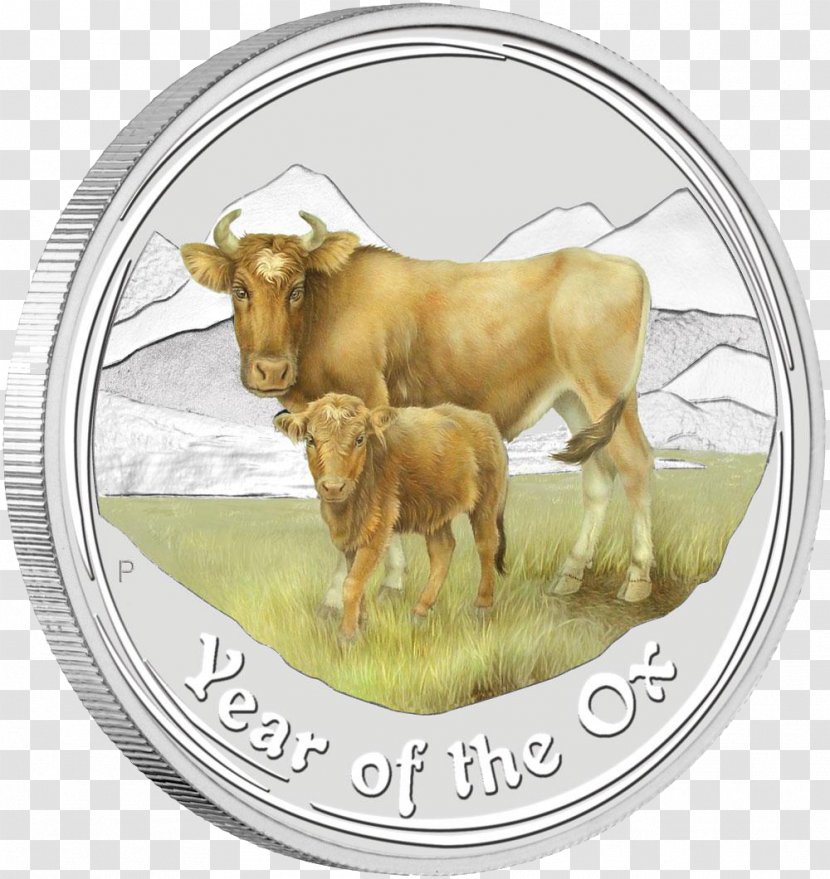 Perth Mint Bullion Ox Silver Coin - Ounce Transparent PNG