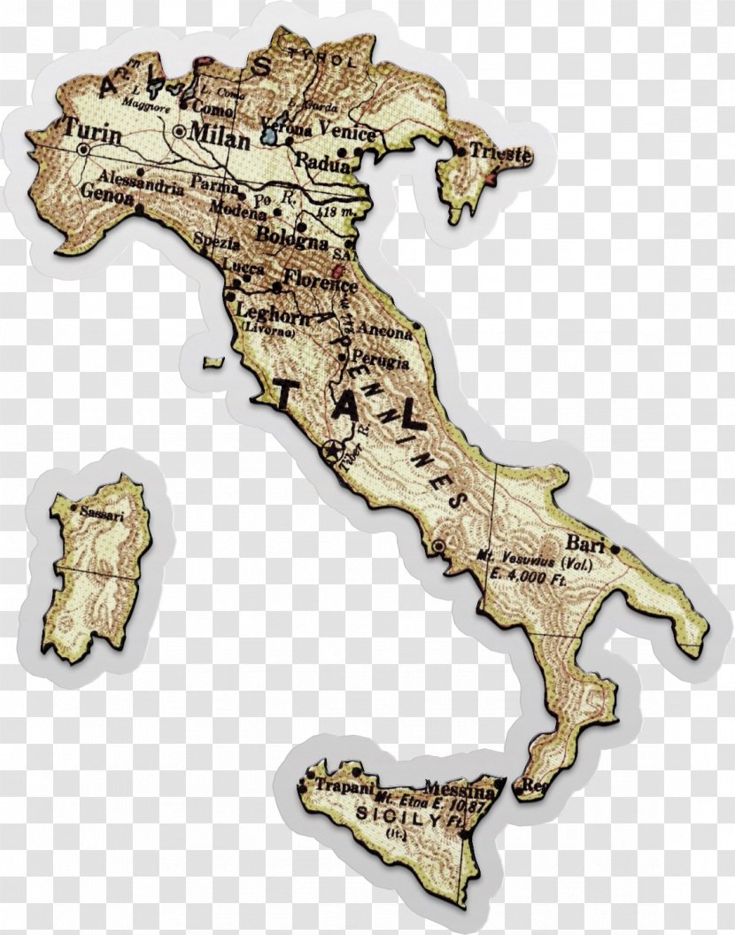 Italy Map Icon - ITALY Transparent PNG
