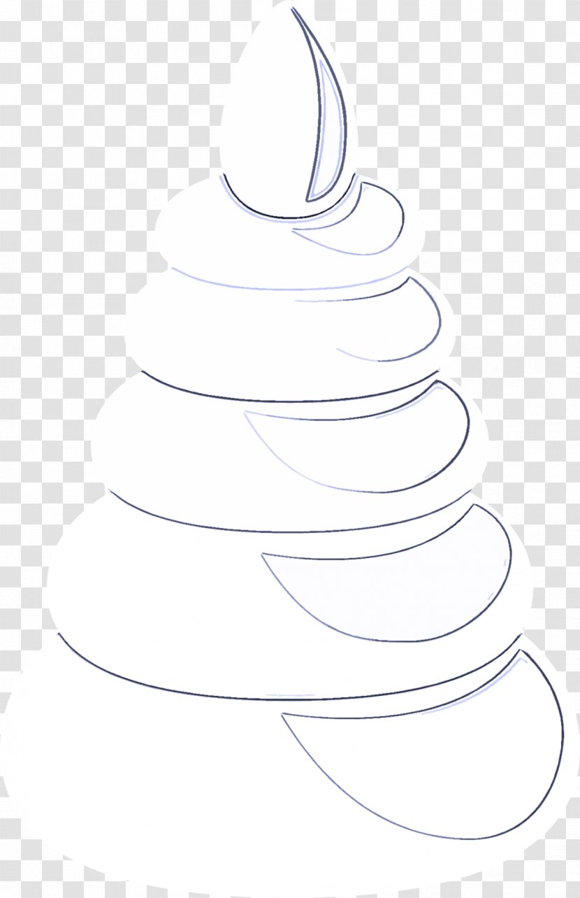 Christmas Tree - White - Drawing Blackandwhite Transparent PNG