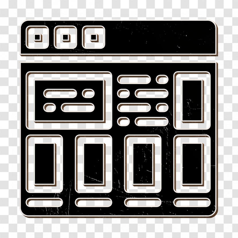 Tiles Icon Layout Icon User Interface Vol 3 Icon Transparent PNG