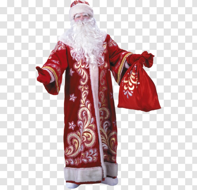 Ded Moroz Snegurochka New Year Tree Grandfather - Veliky Ustyug - Santa Claus Transparent PNG