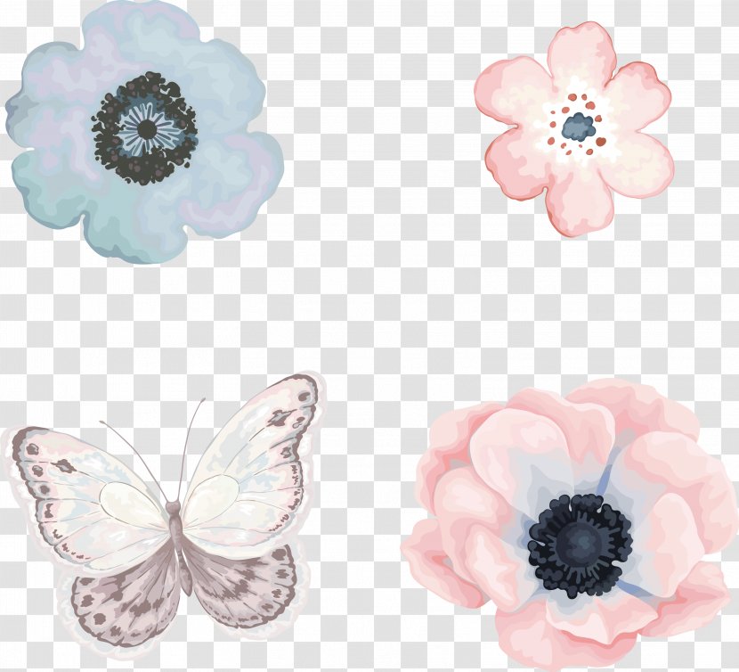 Painting Flowers Watercolor - Flower Design Transparent PNG