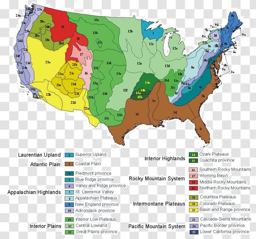 Corporal Punishment Virginia Map Physiographic Regions Of The World Geography - Us State - Thailand Features Transparent PNG