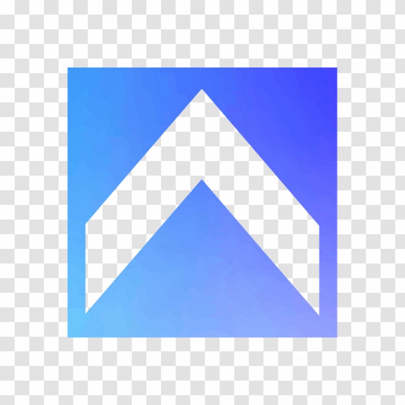 Triangle Product Design Font - Rectangle - Cobalt Blue Transparent PNG
