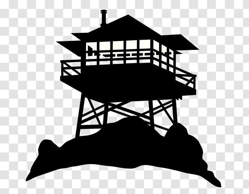 Fire Lookout Tower Drawing Forest - Art - Observation Transparent PNG