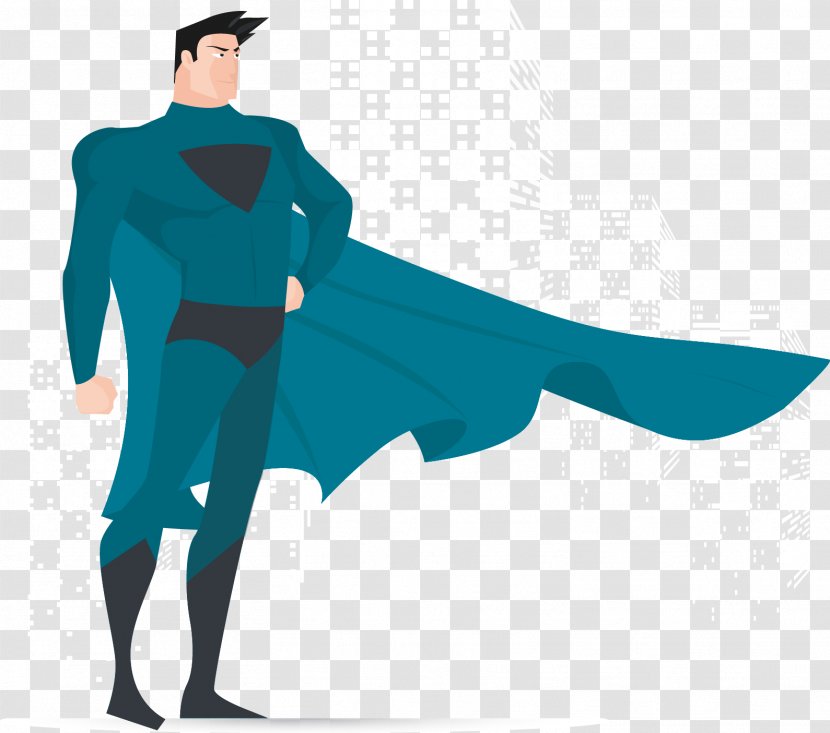 Clark Kent Superhero Cartoon - Character - Green Installed Superman Transparent PNG