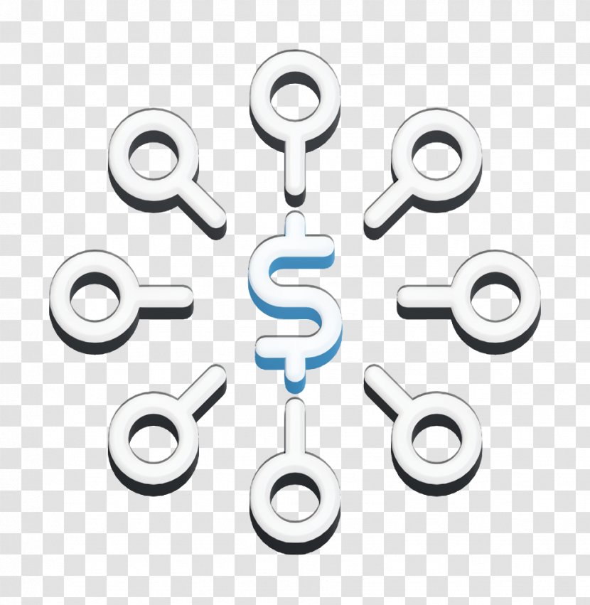 Business SEO Icon Dollar Symbol - Text - Hardware Accessory Auto Part Transparent PNG