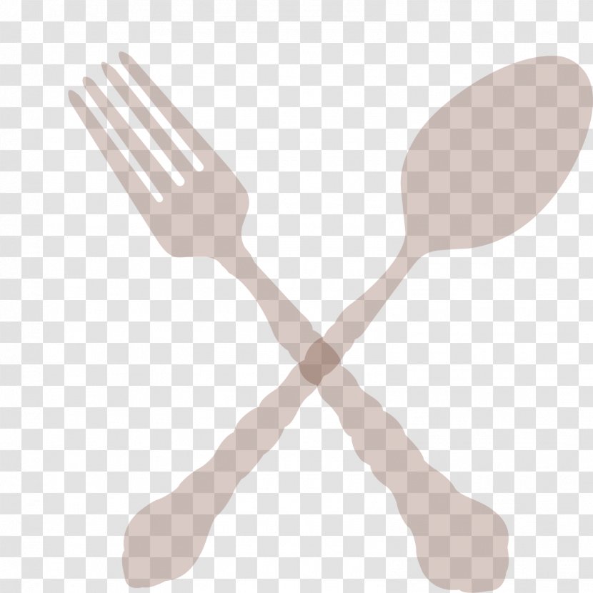 Wooden Spoon & Fork Plus Toast - Cutlery Transparent PNG