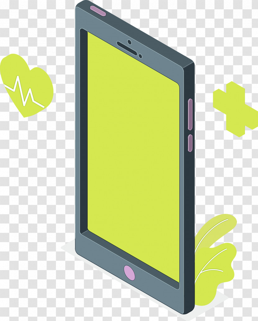 Smartphone Yellow Computer Monitor Multimedia Mobile Phone Transparent PNG