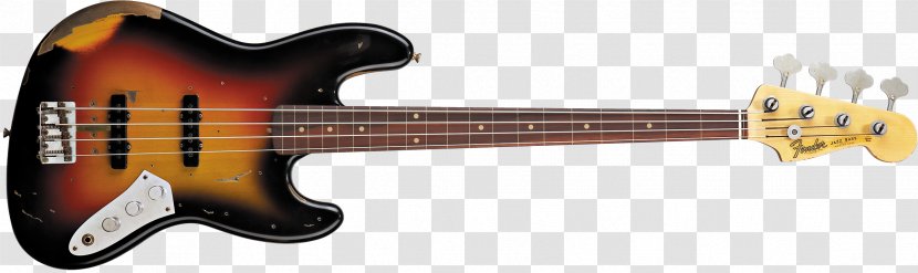 Fender Precision Bass Telecaster Geddy Lee Jazz Guitar - Cartoon Transparent PNG