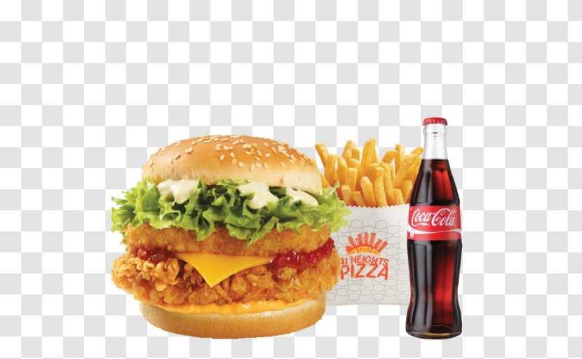 French Fries Cheeseburger KFC Hamburger Chicken Sandwich - Fast Food - Kfc Burger Transparent PNG