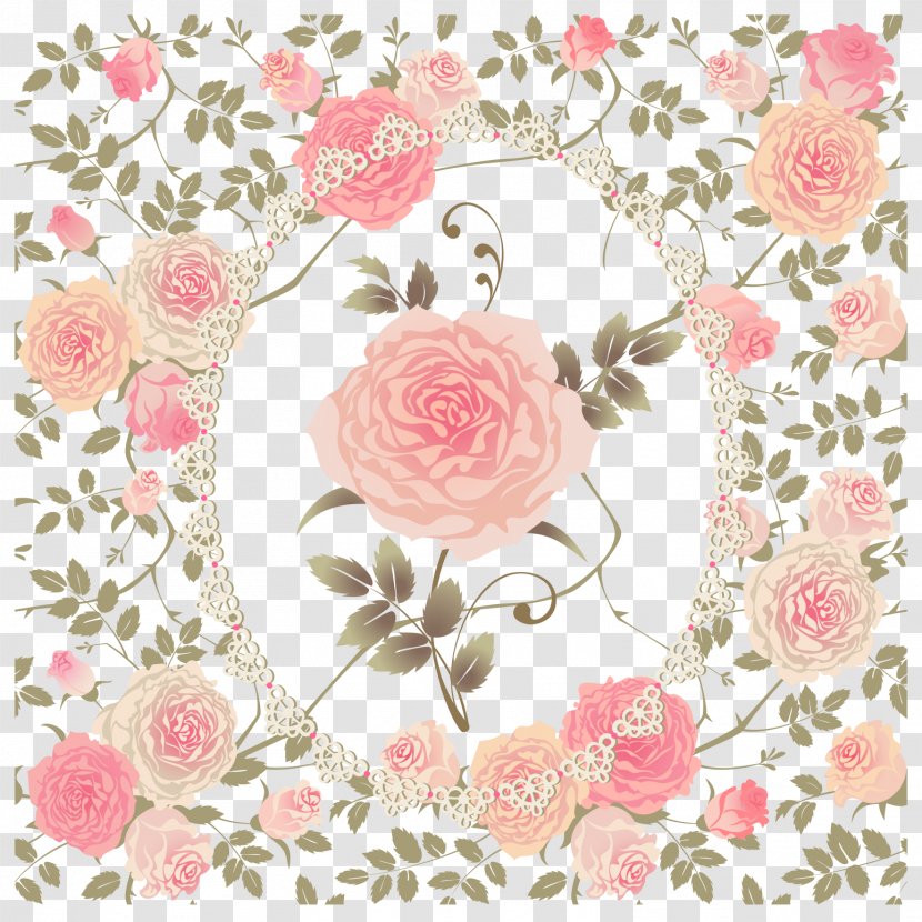 Hand Painted Flower Shading Vector - Pink - Paper Transparent PNG