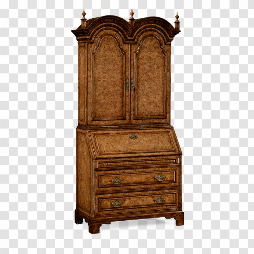 Cabinetry Secretary Desk Queen Anne Style Furniture Hutch - Door Transparent PNG