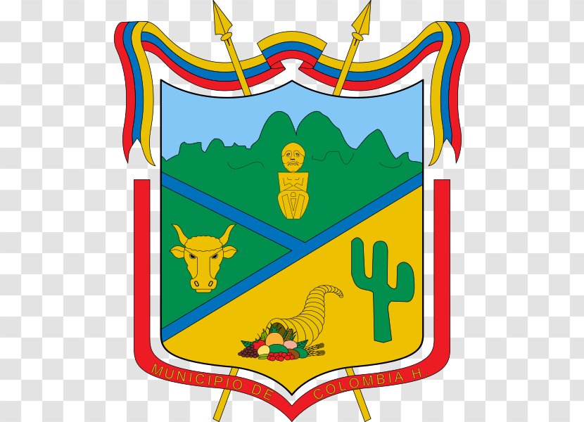 Flag Of Colombia Acevedo Escudo Del Huila Coat Arms - Yellow - Parque Nacional Este Transparent PNG