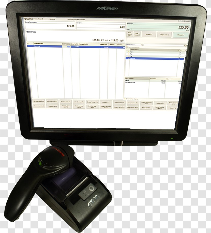Display Device Cash Register Automation Price Computer Monitor Accessory - Hardware - Pos Terminal Transparent PNG