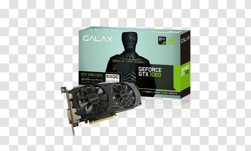Graphics Cards & Video Adapters NVIDIA GeForce GTX 1060 GDDR5 SDRAM 英伟达精视GTX GALAXY Technology - Nvidia Geforce Gtx - Hardware Transparent PNG