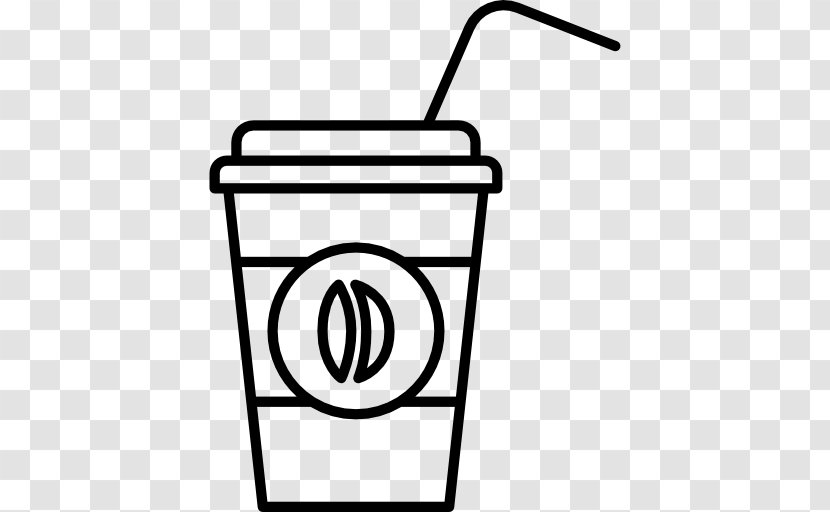 Take-out Coffee Cafe Milkshake - Black And White - Sitting On Couch Transparent PNG
