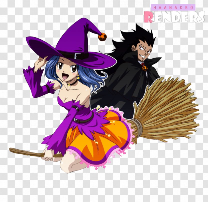 Fairy Tail Gajeel Redfox Halloween Festival Couple - Levy Transparent PNG