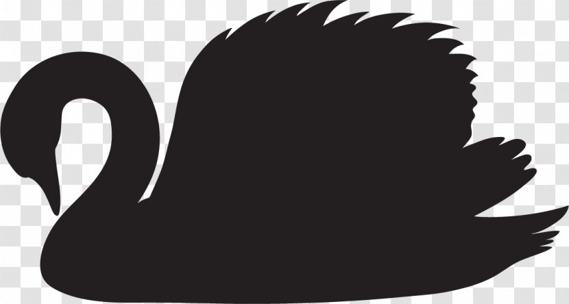 Mute Swan Black Clip Art Duck - Silhouette Transparent PNG