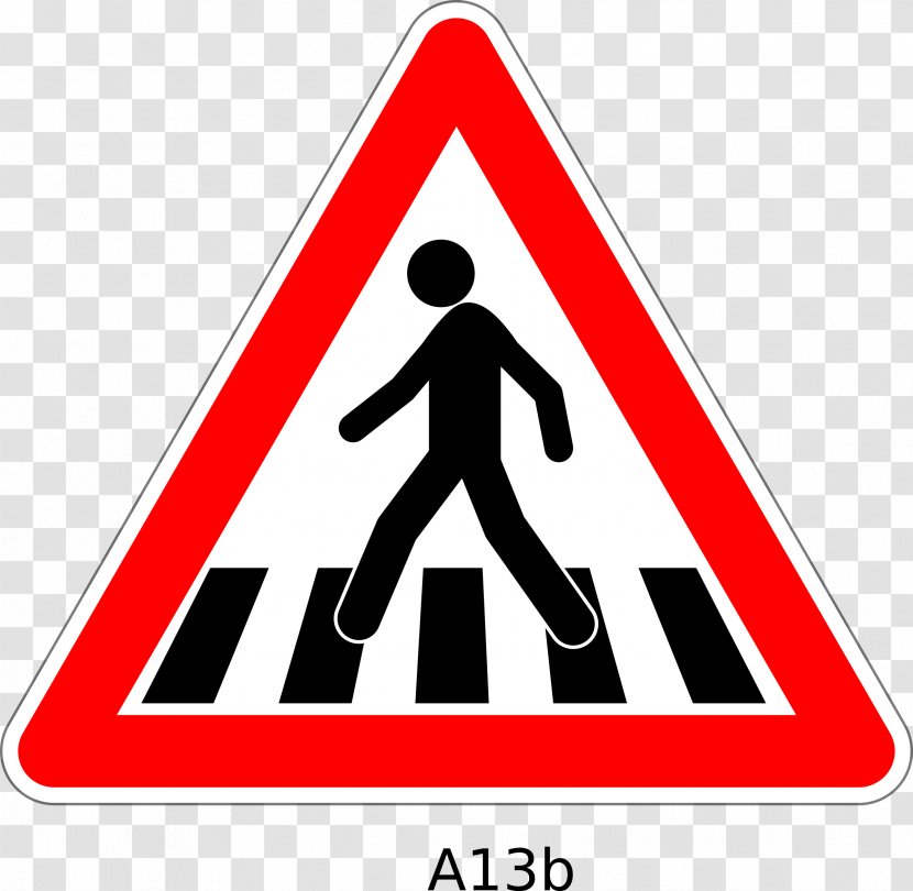 Pedestrian Crossing Traffic Sign Zebra Vector Graphics - Level - Logo Transparent PNG
