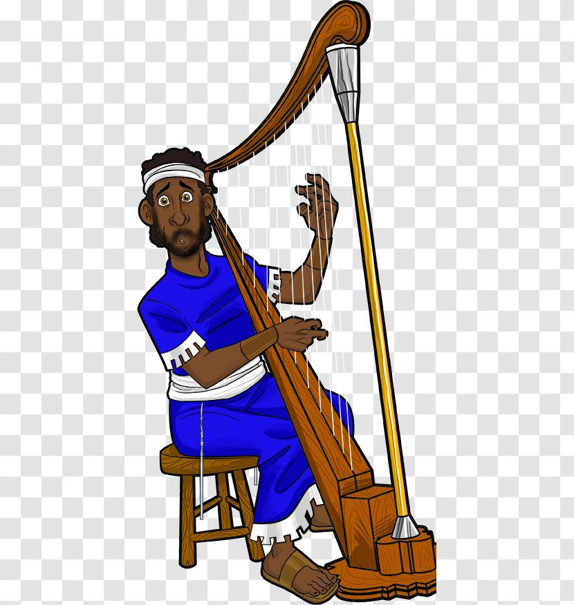 Bible Harp Moab Kinnor Clip Art - Sports Equipment - King David Transparent PNG