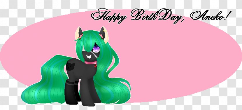 Horse Green Character Clip Art - Happy B.day Transparent PNG