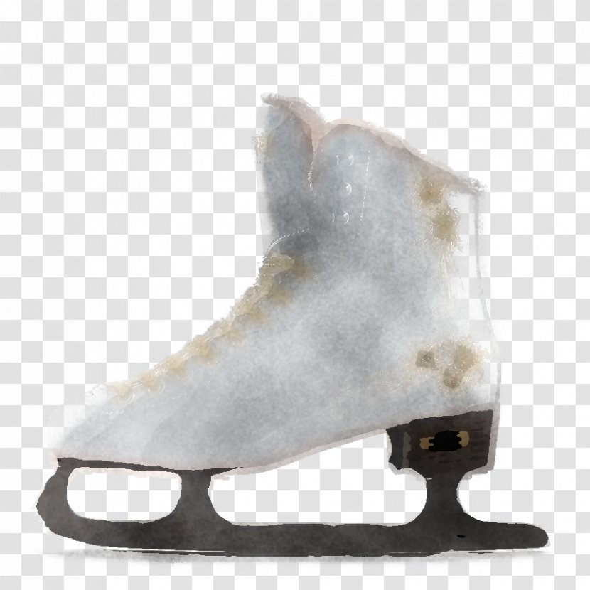 Figure Skate Ice Hockey Equipment Footwear White - Shoe Skating Transparent PNG