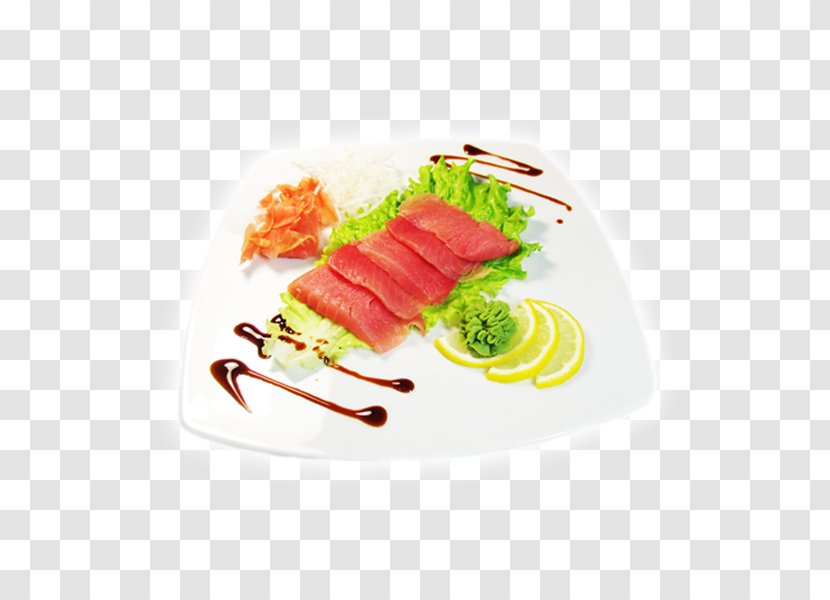 Sashimi Smoked Salmon Carpaccio Crudo Sushi - Tableware Transparent PNG