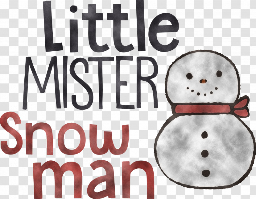 Little Mister Snow Man Transparent PNG