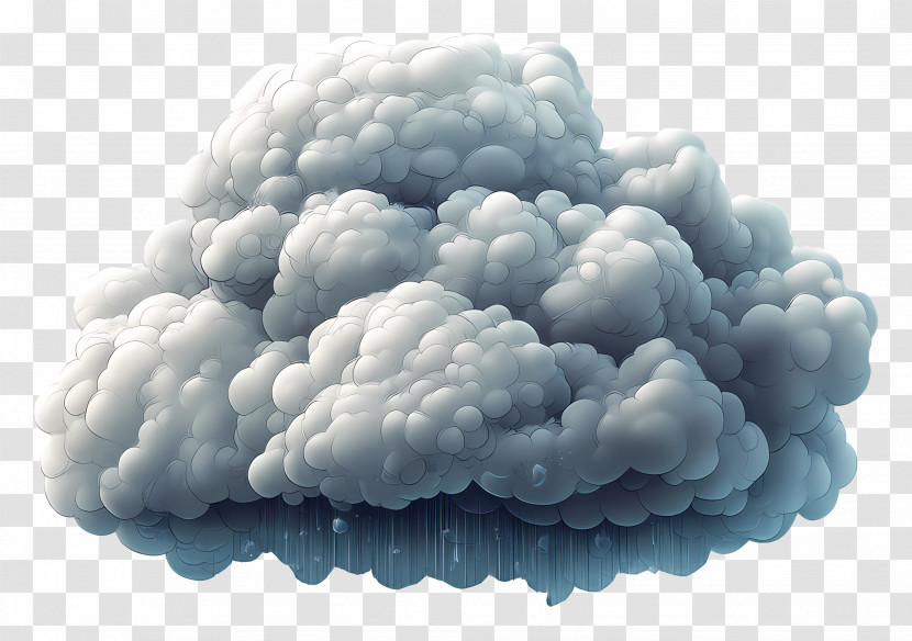 Rain - Stormy Rain Cloud Illustration Transparent PNG